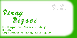 virag mizsei business card